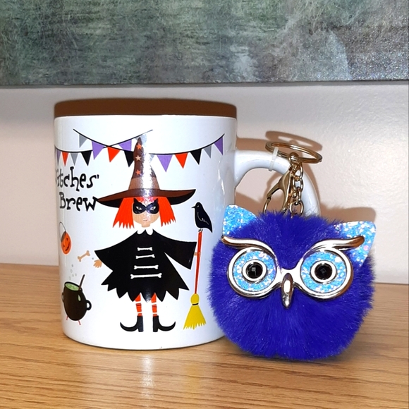 Halloween Mug with Owl Keychain NWT - Picture 1 of 4